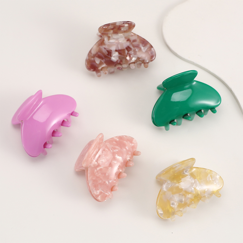 Semicircular Shape Acetate Hair Claw Clip