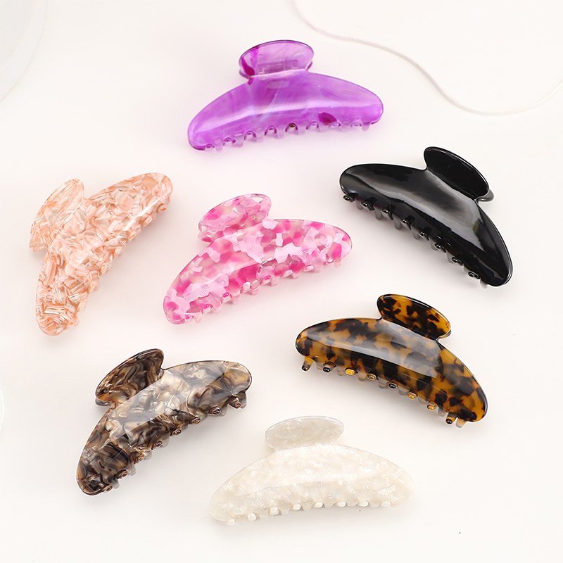 Lightweight Arc Acetate Hair Claw Clip