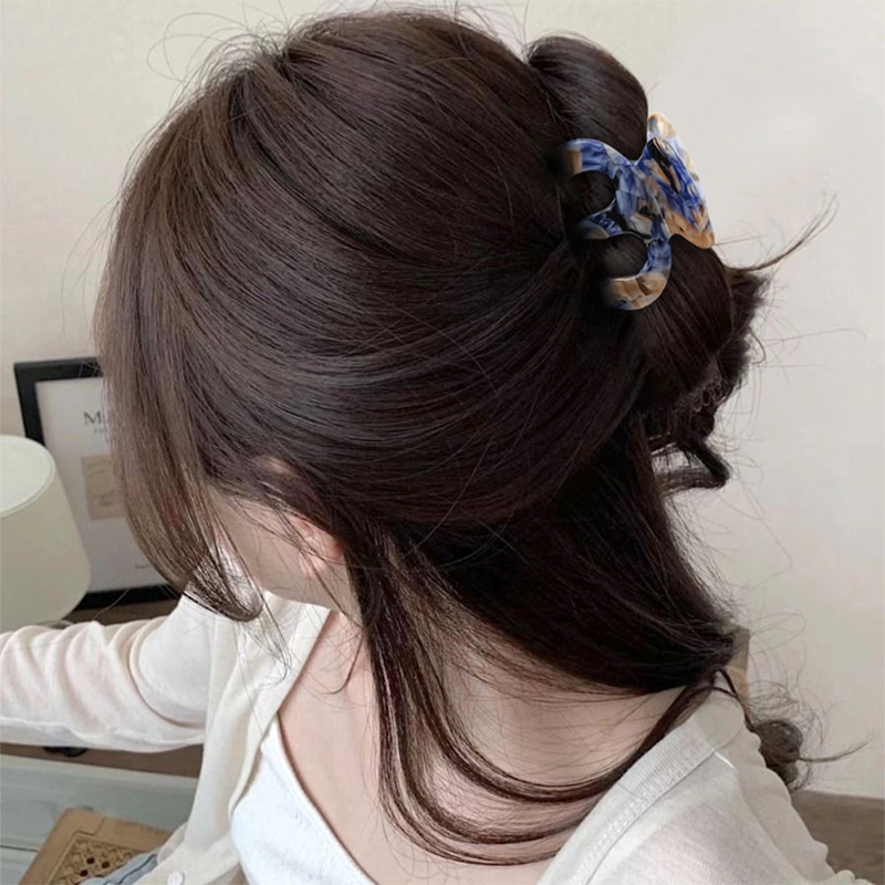 Pumpkin Shape Acetate Hair Claw Clip