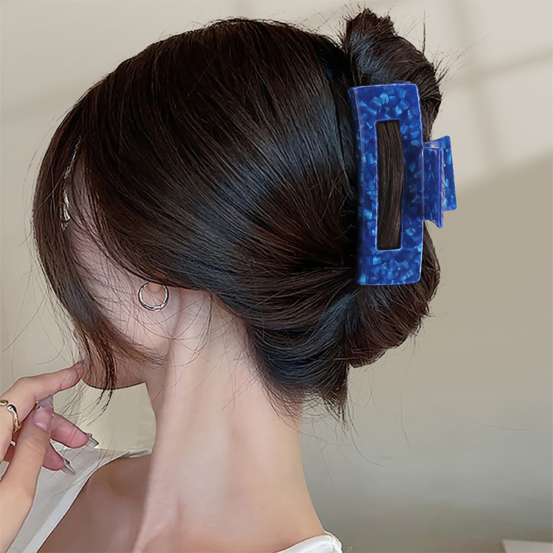 Long Rectangle Acetate Hair Claw Clip