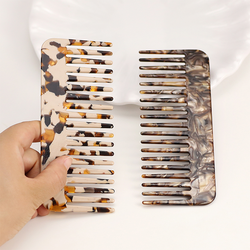 Square Comb Without Handle Acetate Comb