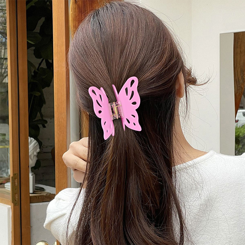 Large Butterfly Wings Acetate Hair Claw Clip