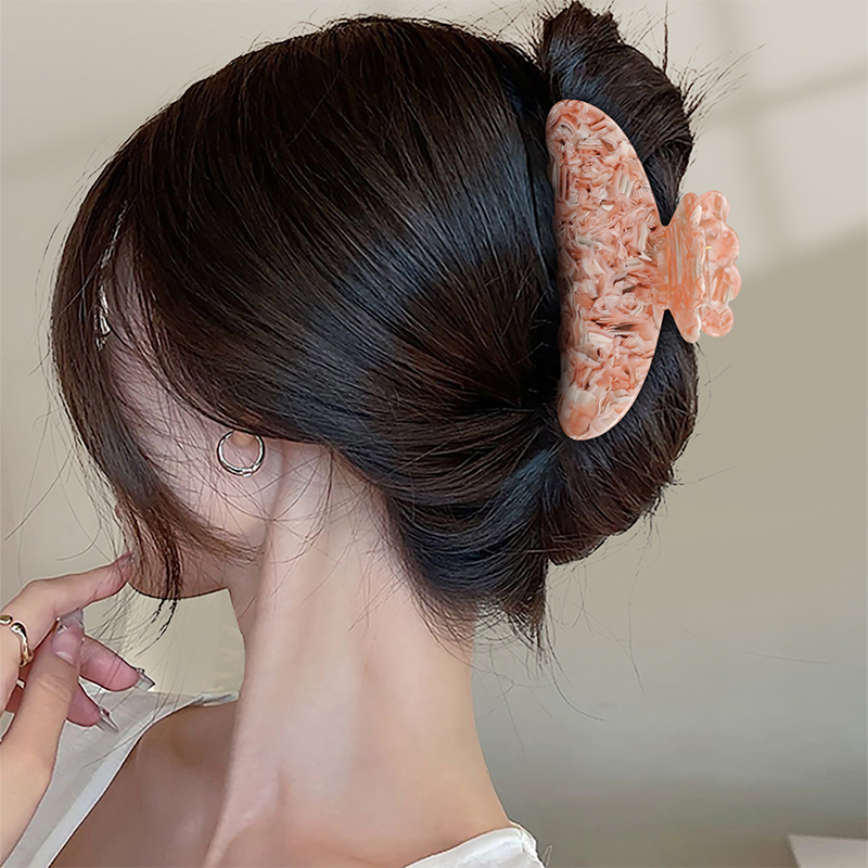 Fan-Shaped Butterfly Acetate Hair Claw Clip