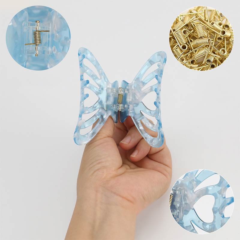 Heart Shaped Frame Acetate Hair Claw Clip