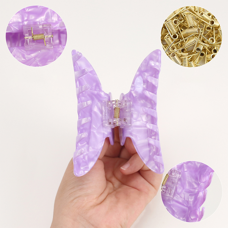 Multicolor Fan Acetate Hair Claw Clip