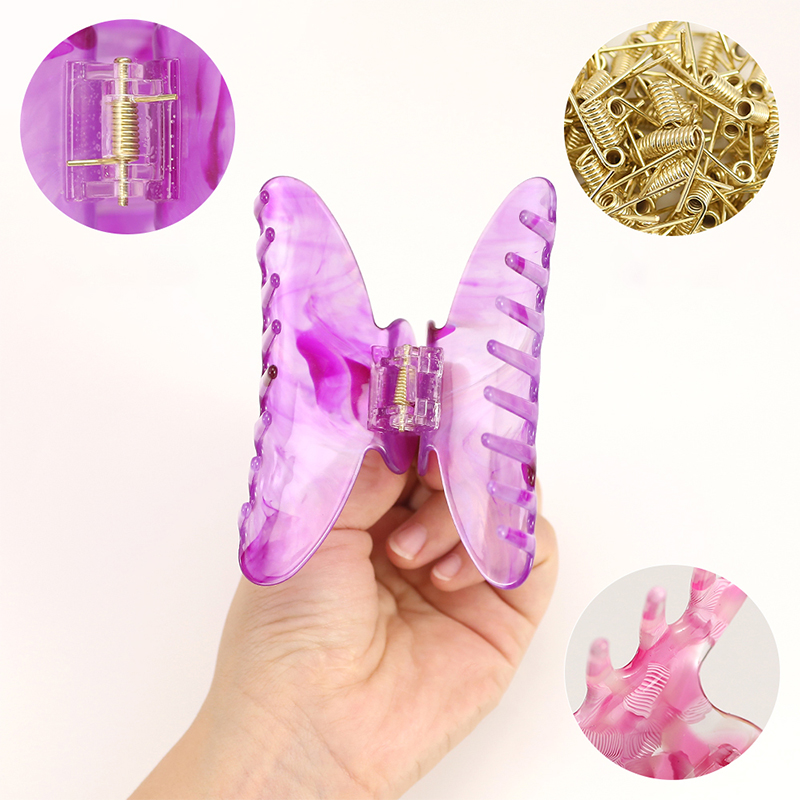 Lightweight Arc Acetate Hair Claw Clip