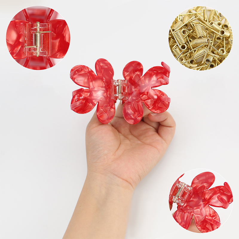 Flower Shape Acetate Hair Claw Clip