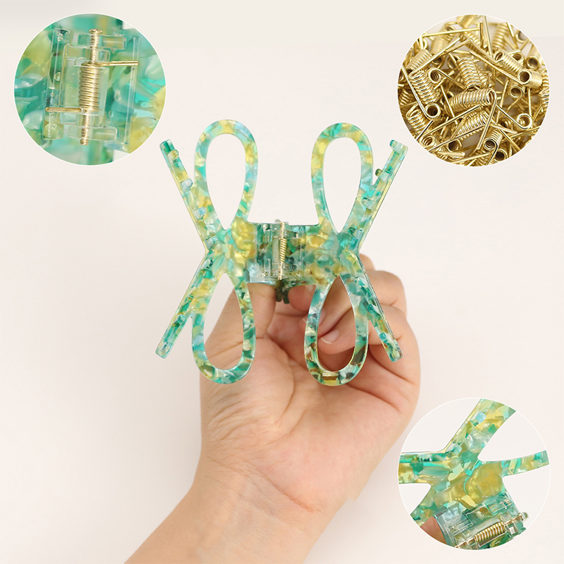 Decorative Bow Acetate Hair Claw Clip