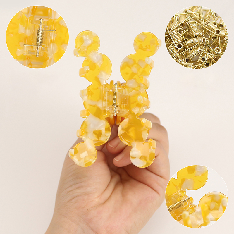 Continuous Round Acetate Hair Claw Clip