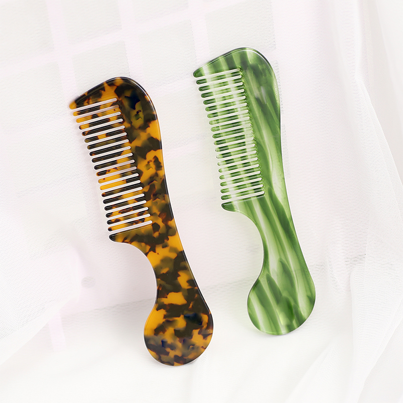Curved Surface Grip Acetate Comb For Easy