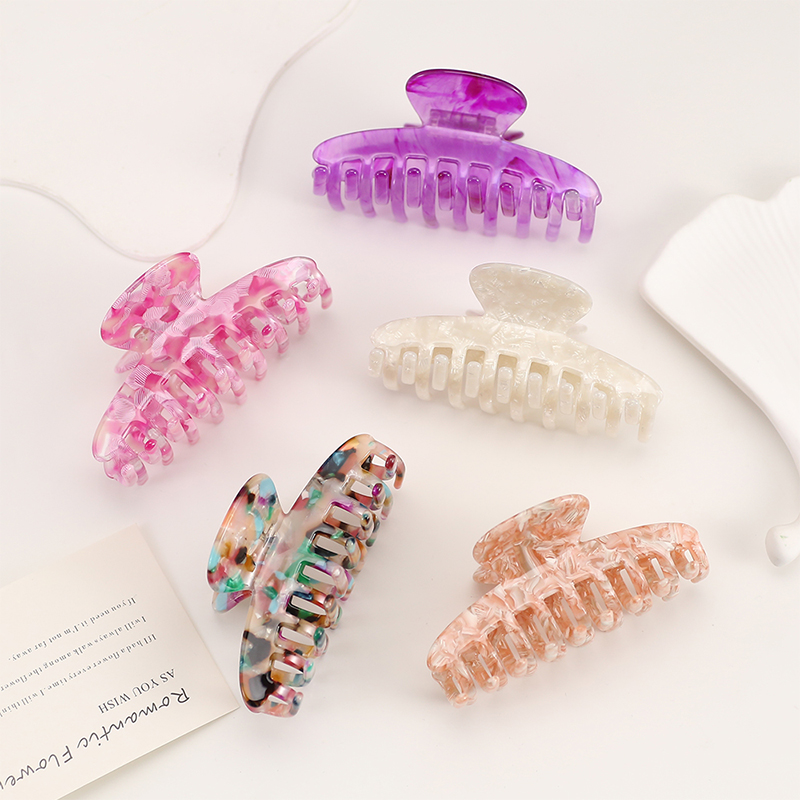 Simple Long Strip Acetate Hair Claw Clip
