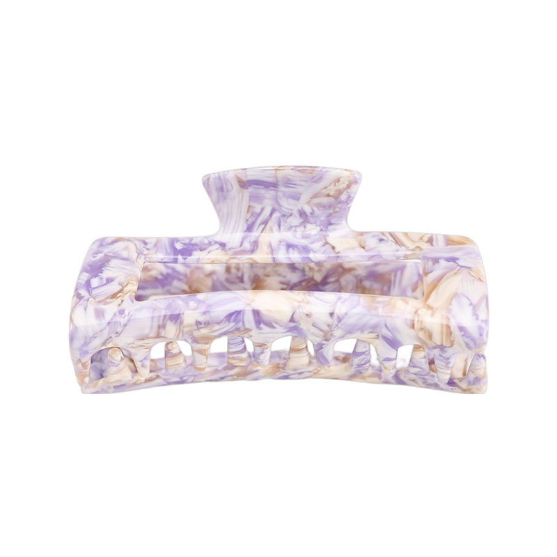 Rectangular Box Acetate Hair Claw Clip