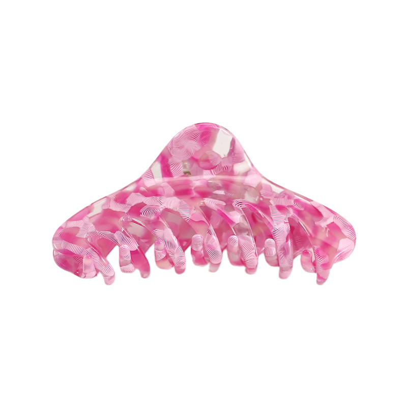 Staggered Helical Teeth Acetate Hair Claw Clip