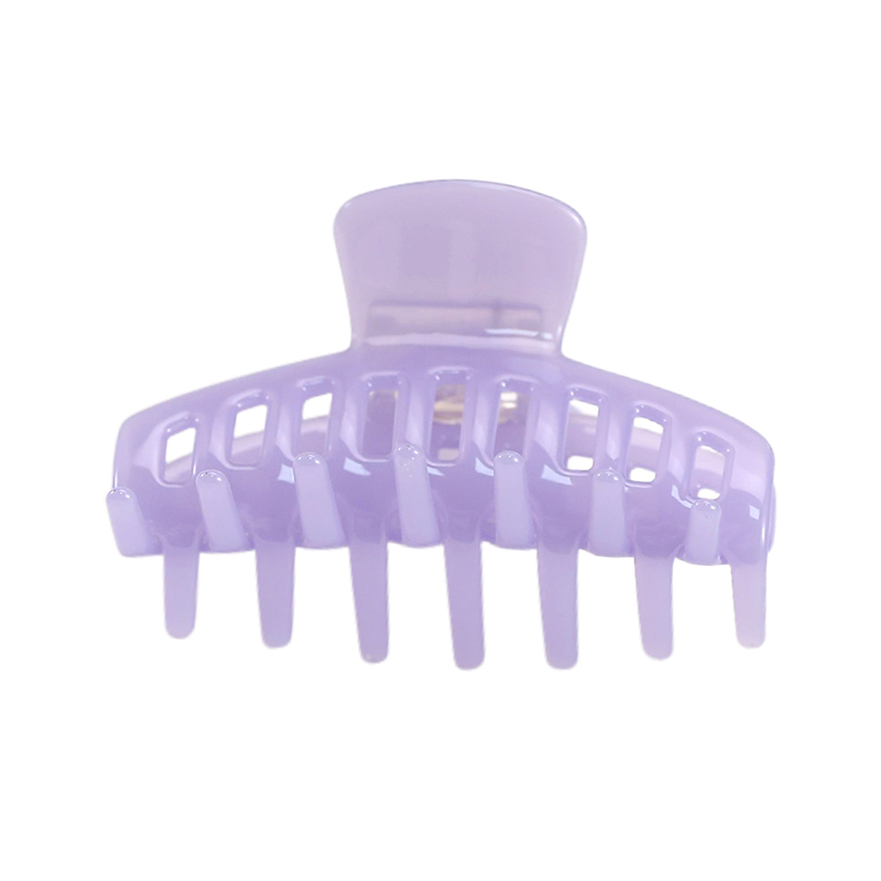 Grid Long Teeth Acetate Hair Claw Clip
