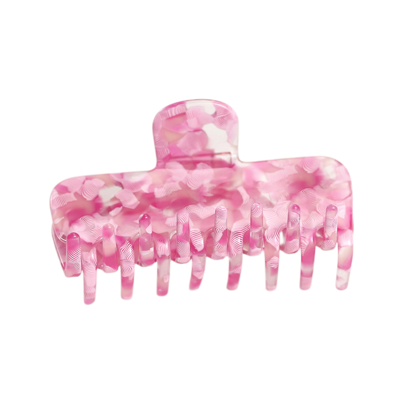 Rectangle Acetate Hair Claw Clip With Rounded Edges