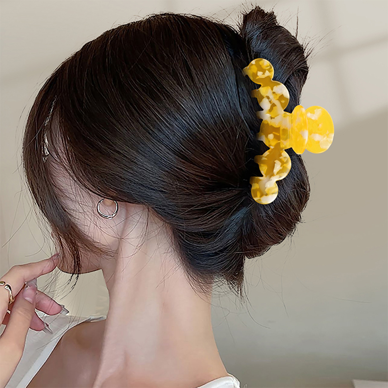 Continuous Round Acetate Hair Claw Clip
