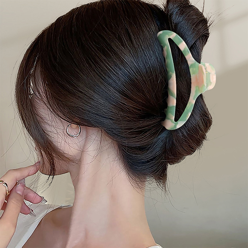 Hanger Shape Acetate Hair Claw Clip