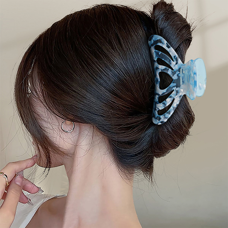 Heart Shaped Frame Acetate Hair Claw Clip