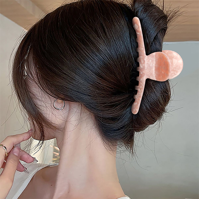Large Straight Strip Acetate Hair Claw Clip