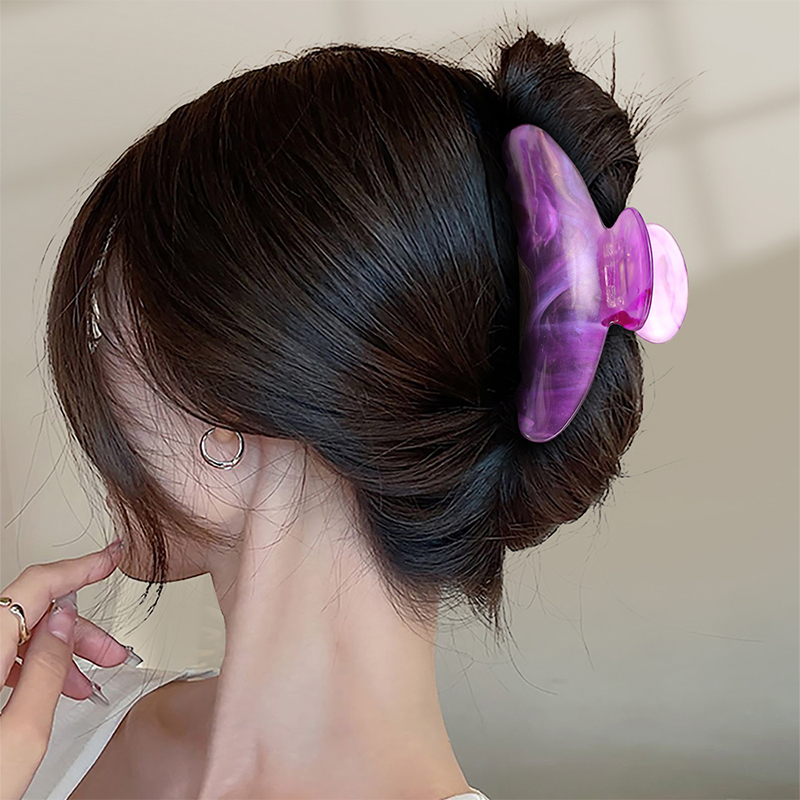 Lightweight Arc Acetate Hair Claw Clip