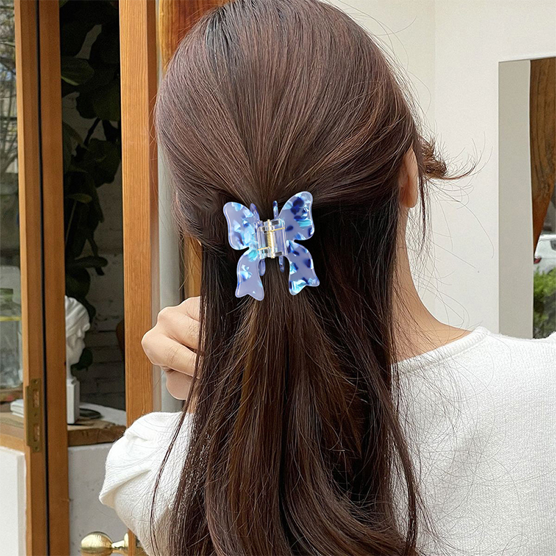 Rosette Appearance Acetate Hair Claw Clip