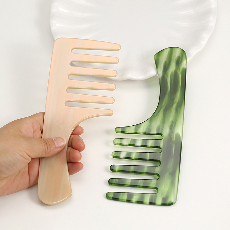 Square Acetate Comb With Handle