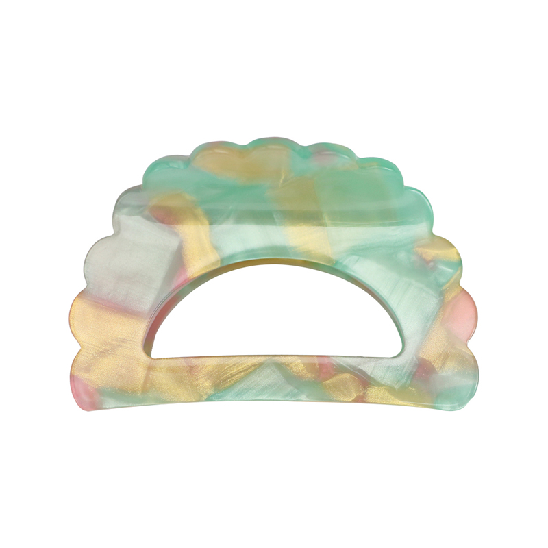Semicircle Cloud Shape Acetate Hair Claw Clip
