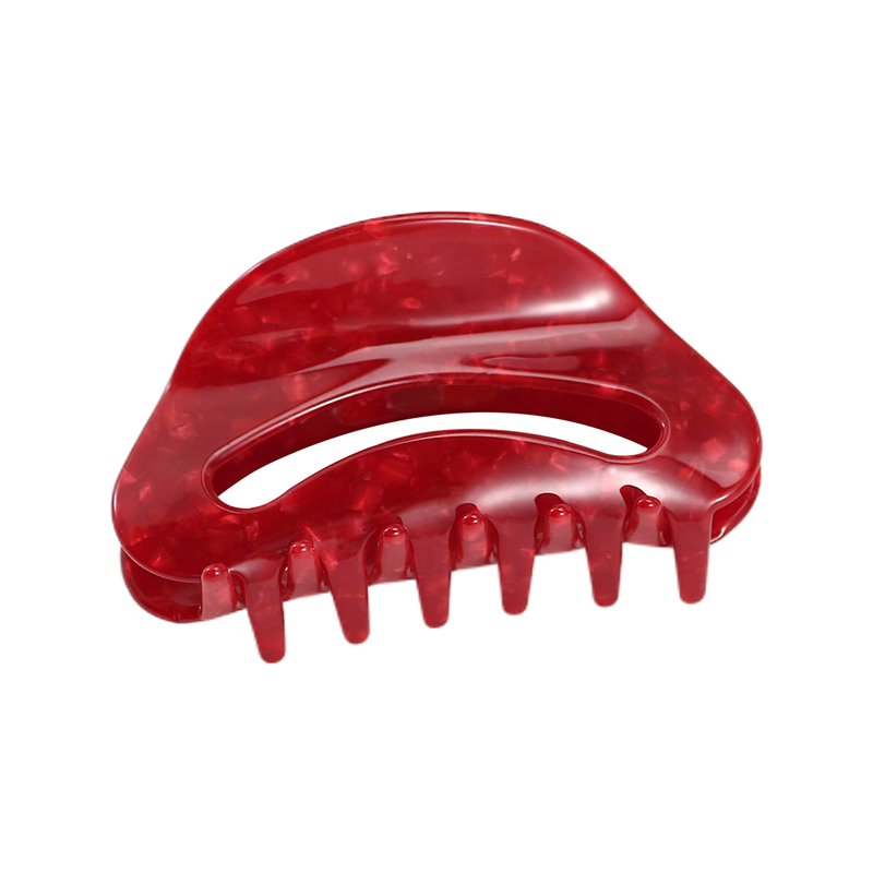 Arc-Shaped Notch Acetate Hair Claw Clip