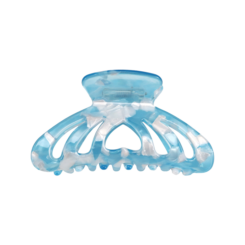 Heart Shaped Frame Acetate Hair Claw Clip