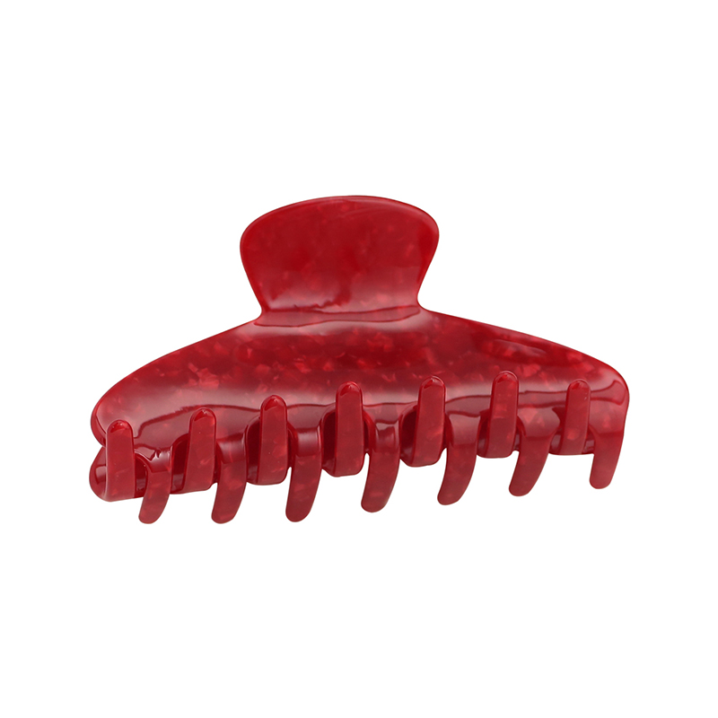 Fan-Shaped Long Teeth Acetate Hair Claw Clip