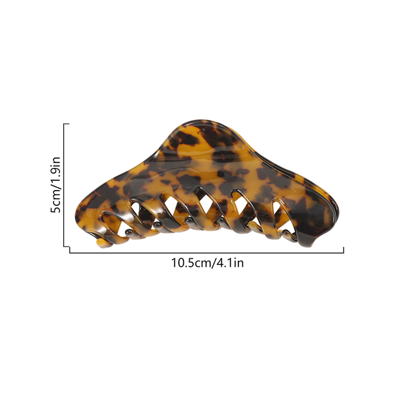 Helical Tooth Shape Acetate Hair Claw Clip