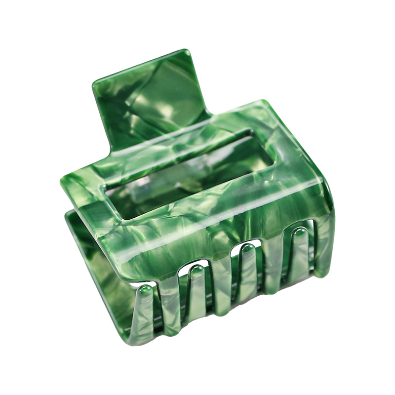 Square Acetate Hair Claw Clip With Opening
