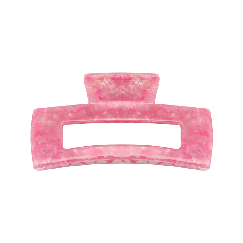 Arc Rectangle Acetate Hair Claw Clip