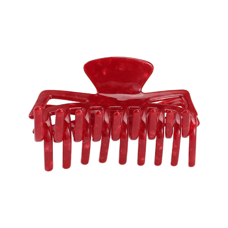 Staggered Long Teeth Acetate Hair Claw Clip