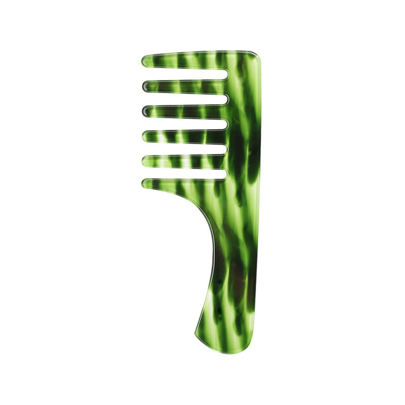 Square Acetate Comb With Handle