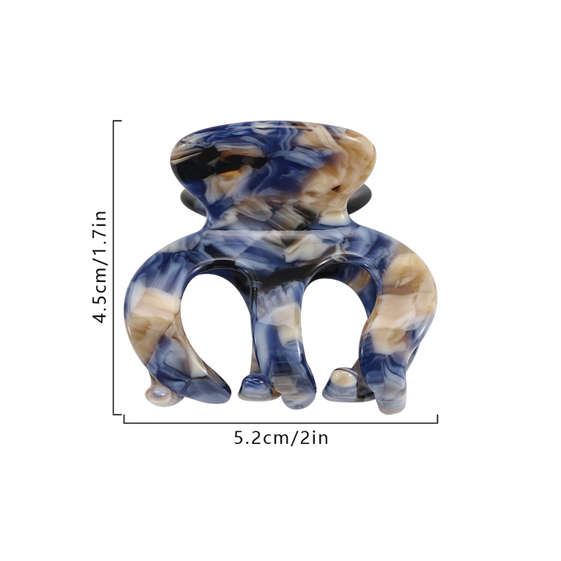 Pumpkin Shape Acetate Hair Claw Clip