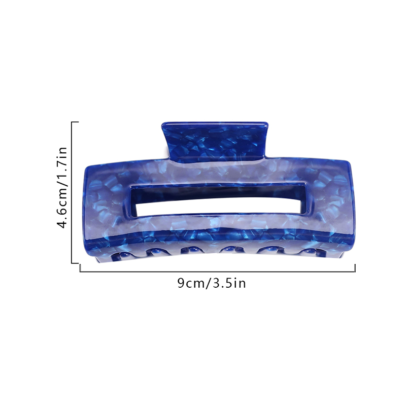 Long Rectangle Acetate Hair Claw Clip
