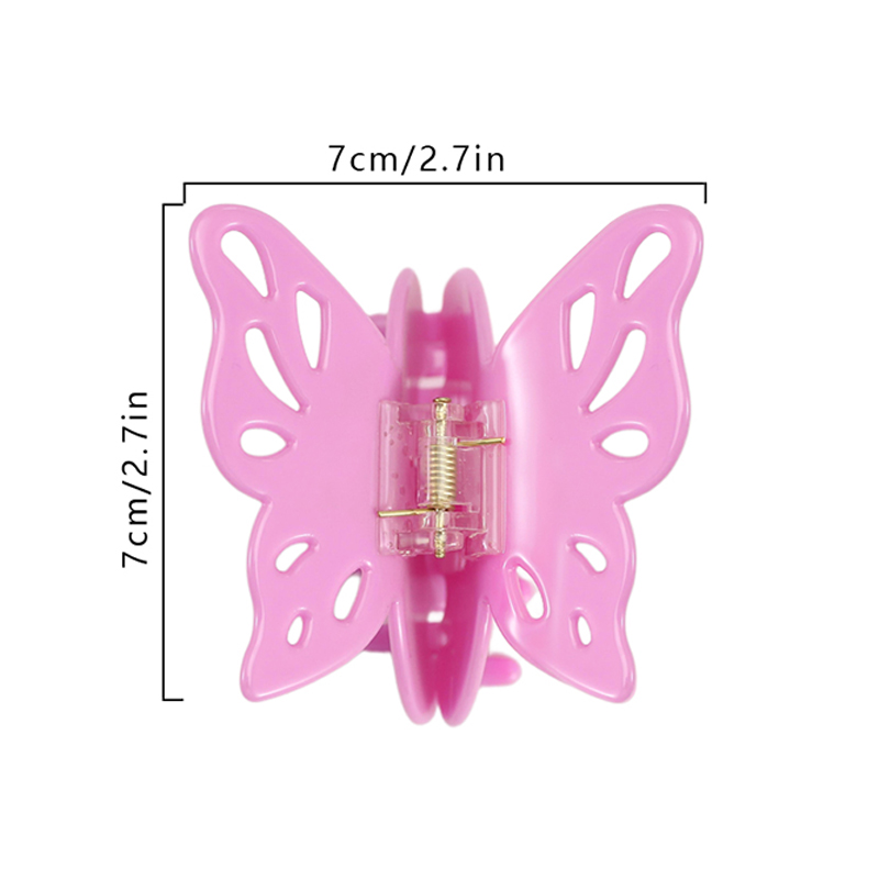 Large Butterfly Wings Acetate Hair Claw Clip