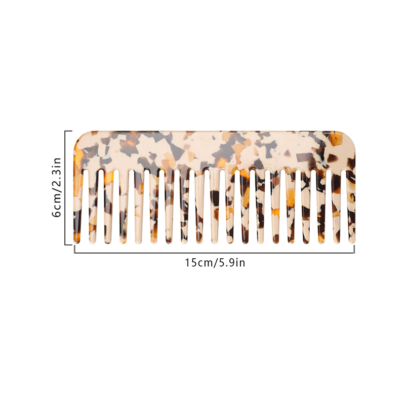Square Comb Without Handle Acetate Comb