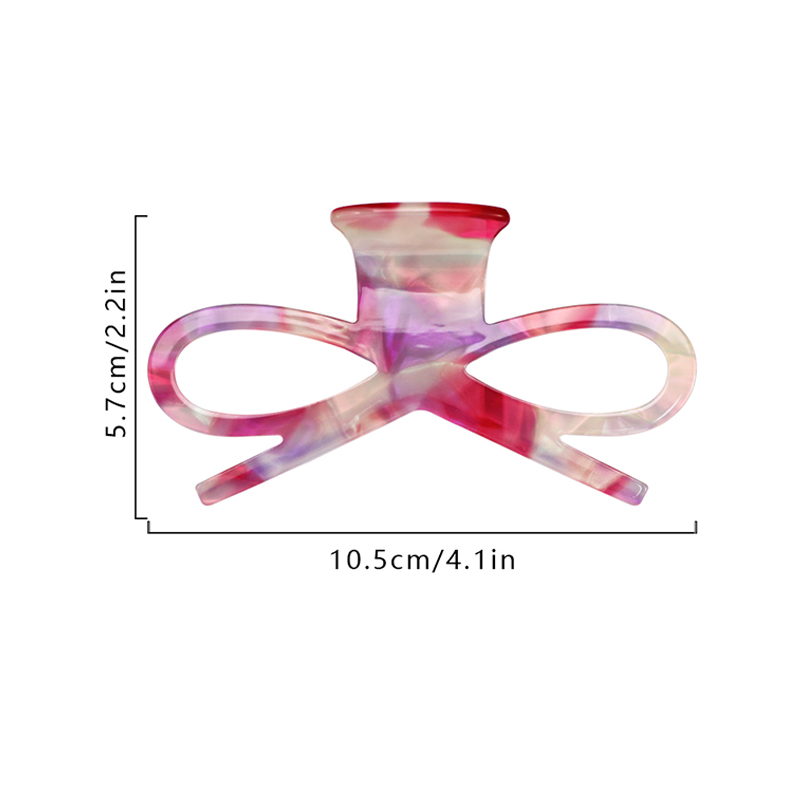 Rosette Shape Acetate Hair Claw Clip