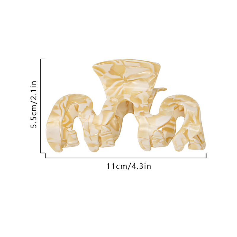 Curve Shape Acetate Hair Claw Clip
