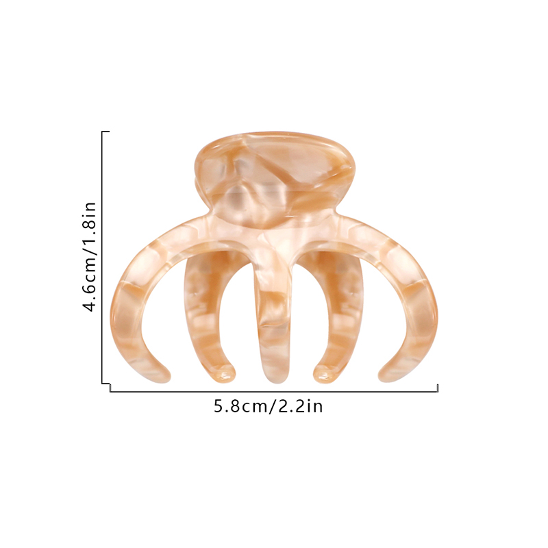 Large Gap Between Comb Teeth Acetate Hair Claw Clip