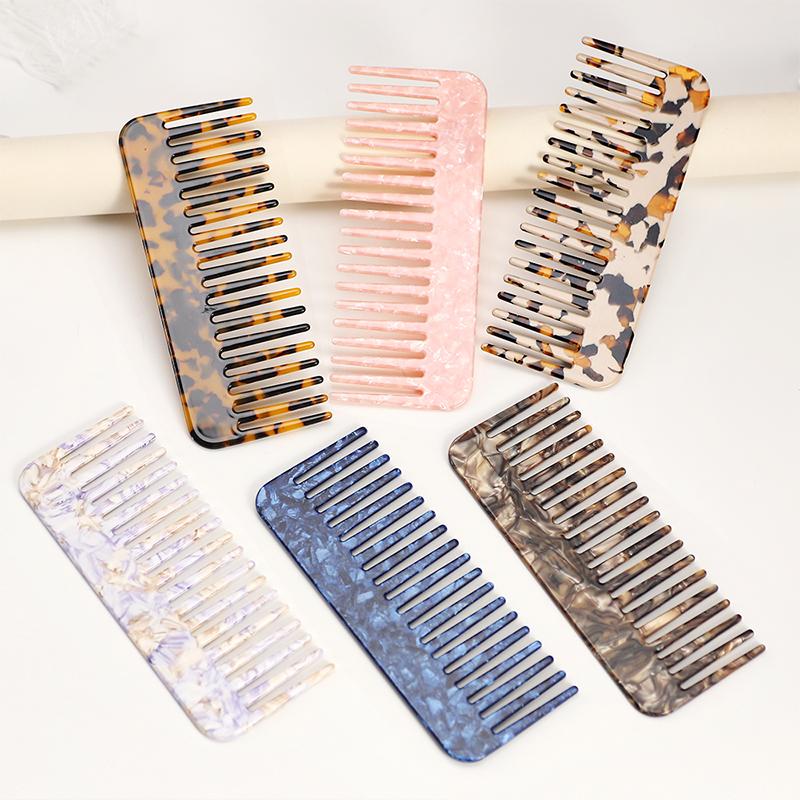 Square Comb Without Handle Acetate Comb