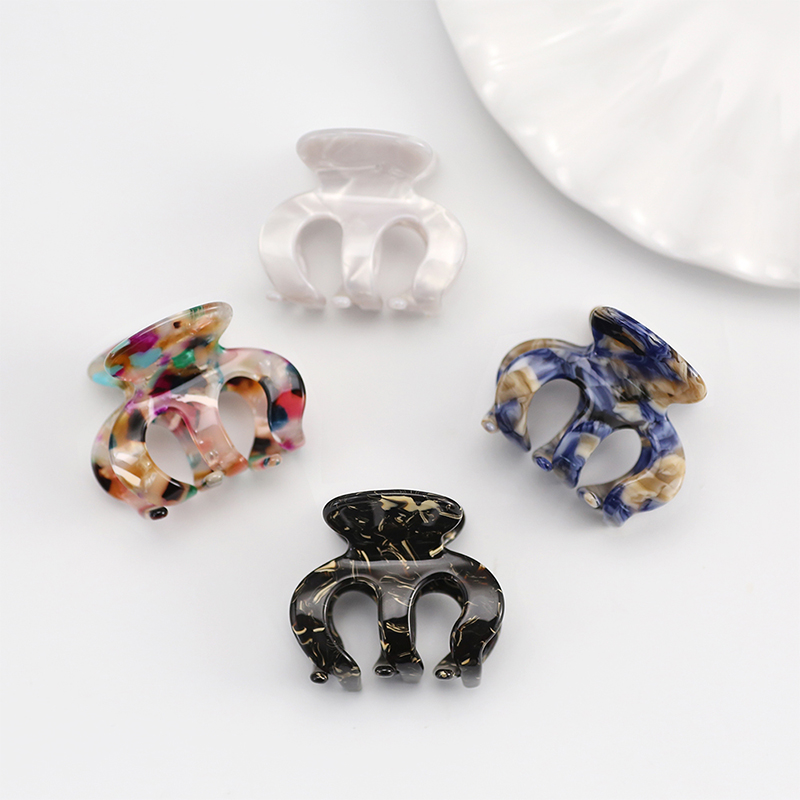 Pumpkin Shape Acetate Hair Claw Clip