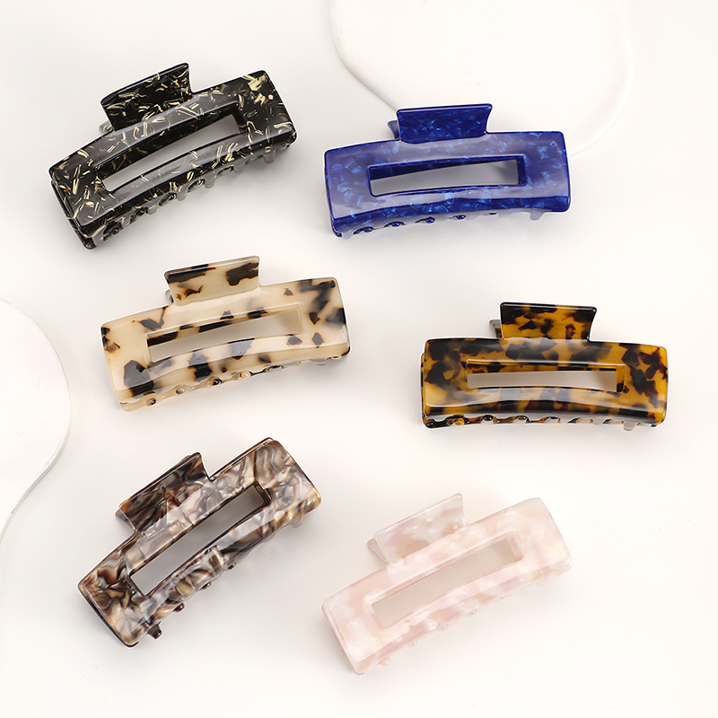 Long Rectangle Acetate Hair Claw Clip