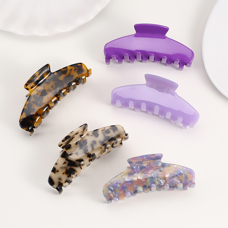 Smooth Transparent Simple Acetate Hair Claw Clip