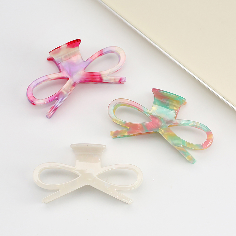 Rosette Shape Acetate Hair Claw Clip