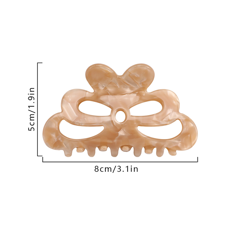 Multiple Styling Combinations Acetate Hair Claw Clip