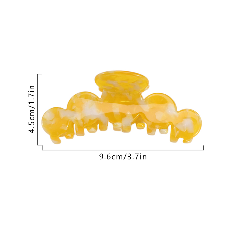 Continuous Round Acetate Hair Claw Clip