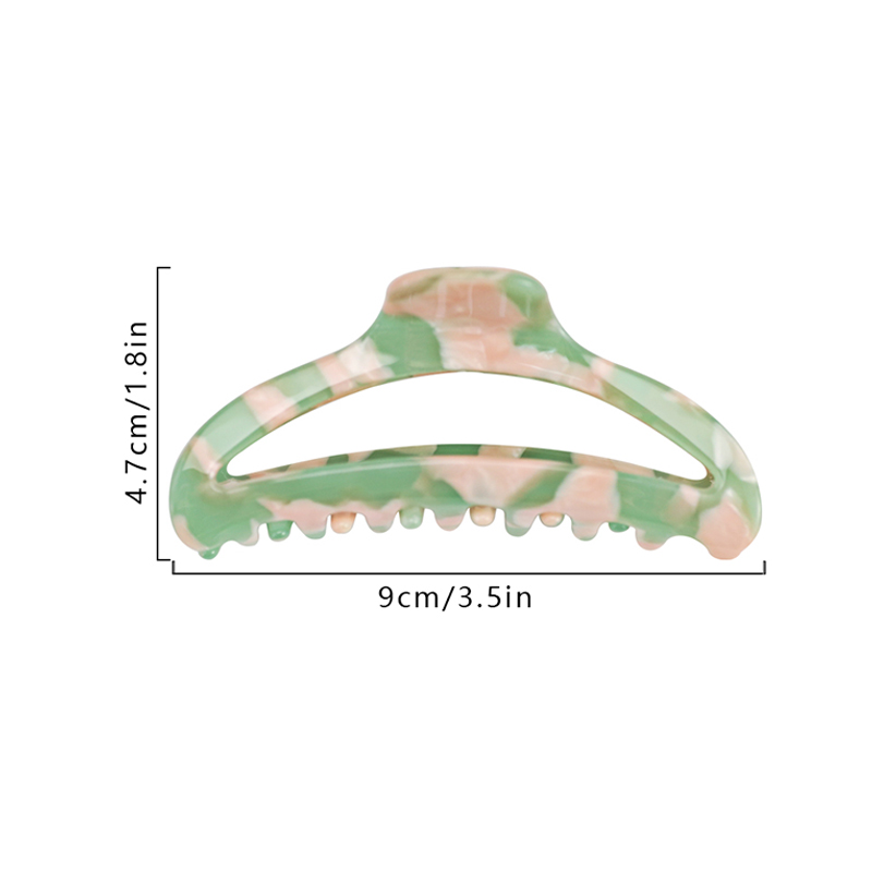 Hanger Shape Acetate Hair Claw Clip